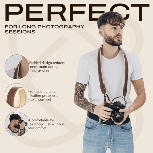 Gepolsterter Nackenriemen, braun