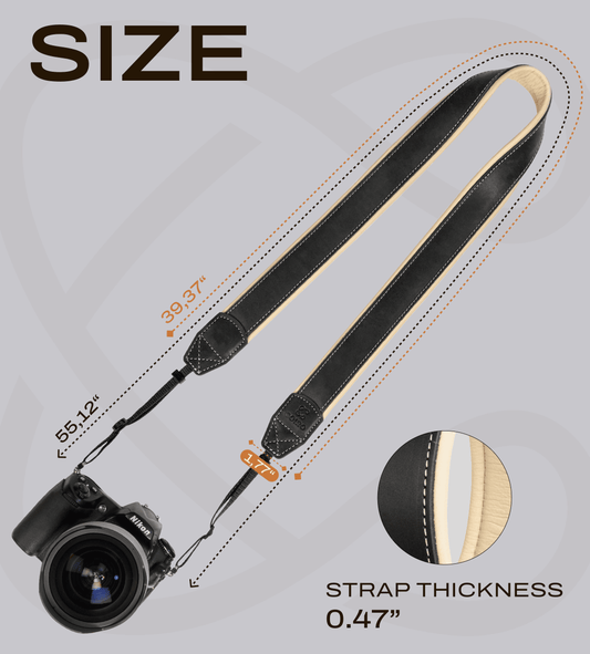 Gepolsterter Nackenriemen, schwarz