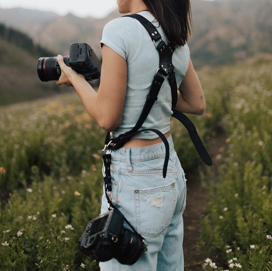 Doppelter Kabelbaum Schwarz