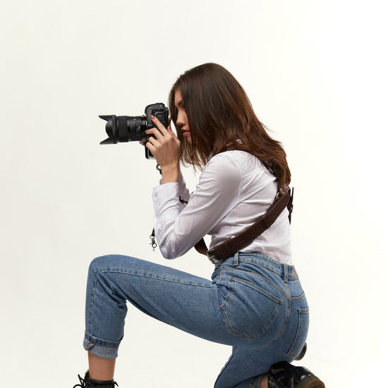 Brown Dual Camera Harness Used - Coiro Shop