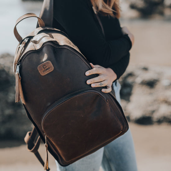 Everyday Camera Backpack Brown - Coiro Shop